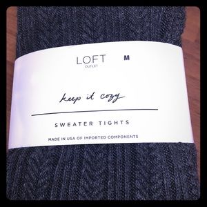 Charcoal Gray Loft Sweater Tights